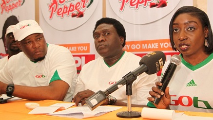 (L-r): Martin Mabutho, general manager, Marketing and Sales, MultiChoice Nigeria; Akinola Salu, general manager, GOtv and Efe Obiomah, public relations manager, GOtv during Press Conference on the launch of GOtv Lite aka Small Pepper held in Lagos recently.